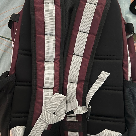 NWT Mississippi State- Adidas Burgundy Backpack with White Accents - Picture 3 of 3